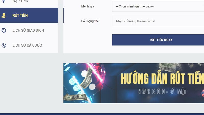 cách rút tiền sky88