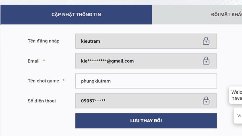 thông tin khách hàng sky88
