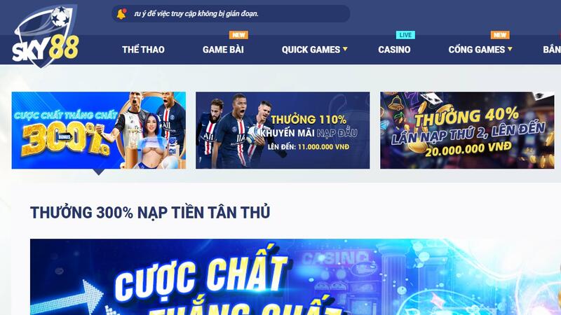 lưu ý khi truy cập Sky88 không được