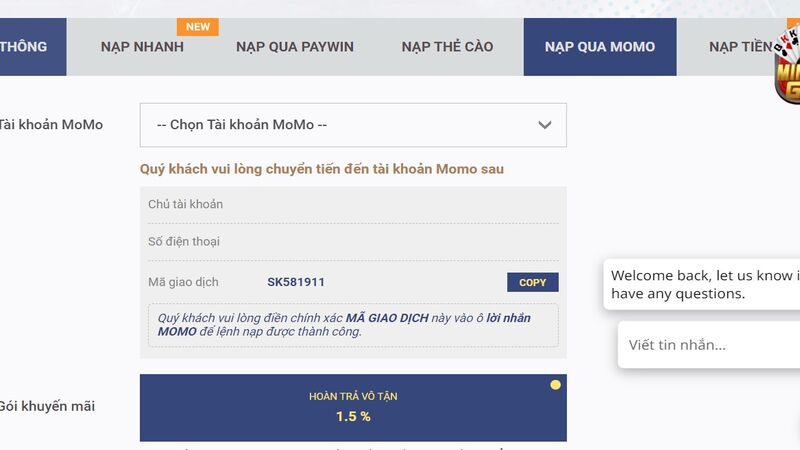 chính sách nạp tại sky88